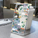 Flower Shockproof Silicone Cover Funda Phone Case