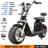 Trottinette électrique Citycoco, moteur puissant de 4 000 W, vitesse maximale de 60 à 70 km/h, batterie de 60 V 25 Ah, autonomie de 40 à 60 km, charge maximale de 250 kg.