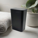 10L Bathroom Trash Can Small Garbage Bin with Press Top Lid for Toilet Bedroom Living Room Plastic Wastebasket with Pop-up Lid