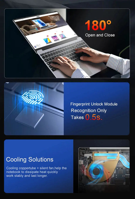Ninkear A15 Plus Gaming  Laptop AMD Ryzen™ 7 5825U 4.5Ghz 15.6' FHD IPS 32GB DDR4 1TB SSD Backlit Keyboard Fingerprint Unlock - Lootquake