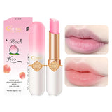 O'CHEAL Color Fruit Lipstick Peach Temperature Changing Lip balm Moisturizing Waterproof Long Lasting Moisturizes Lip Balm