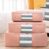 Foldable Storage Bag Non-Woven Clothing Organizer Wardrobe Closet Clothes Organizer Pillow Quilt Blanket Home Storage Bags