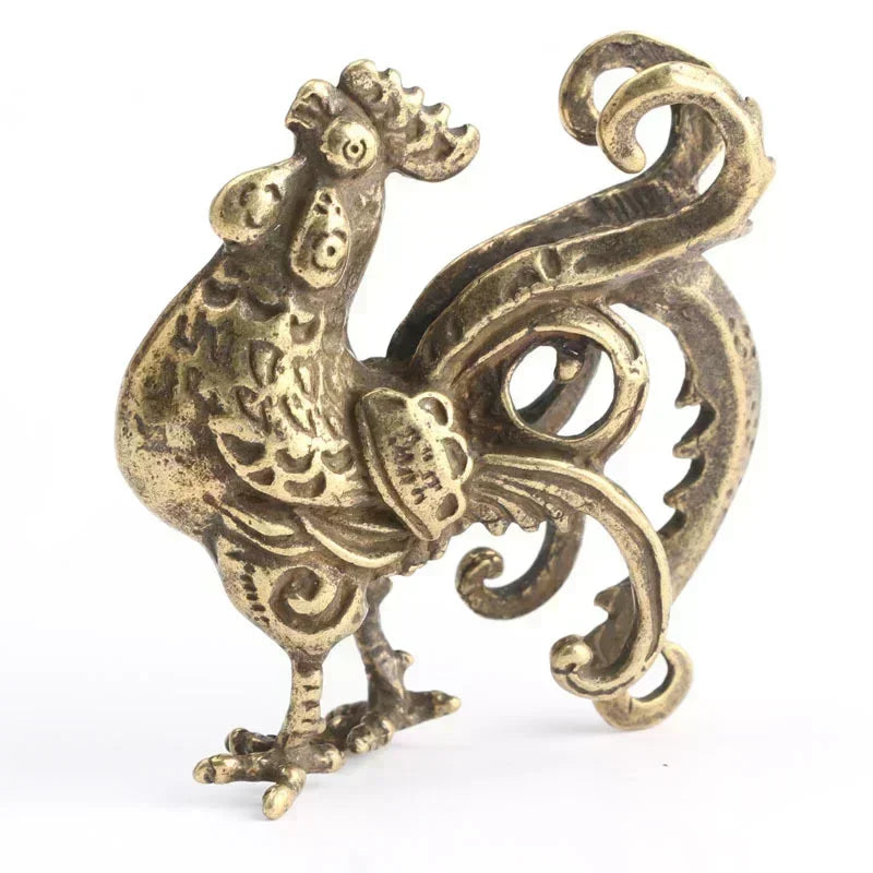 Statue Ornament Solid Brass Miniature Figurines Handmade Craft Living Room Office Home Decor Accessory Buddha Statue Pendant
