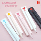 KACO Gel Pens Sets School Office Supplies for Kids 0.5mm High-capacity Heart / Star Sign Writing Gadgets Love Gift Cute Items