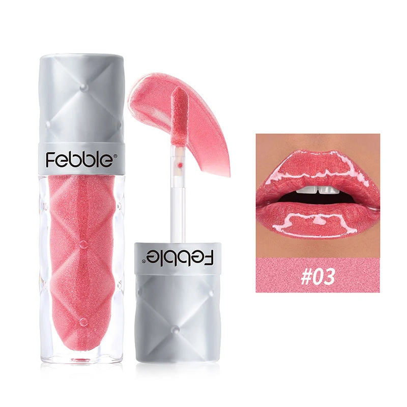 Glitter Lip Gloss Plumping Lips Glaze Mirror Flash Glossy Lipstick For Women Sexy Long Lasting Waterproof Diamond Lips Makeup