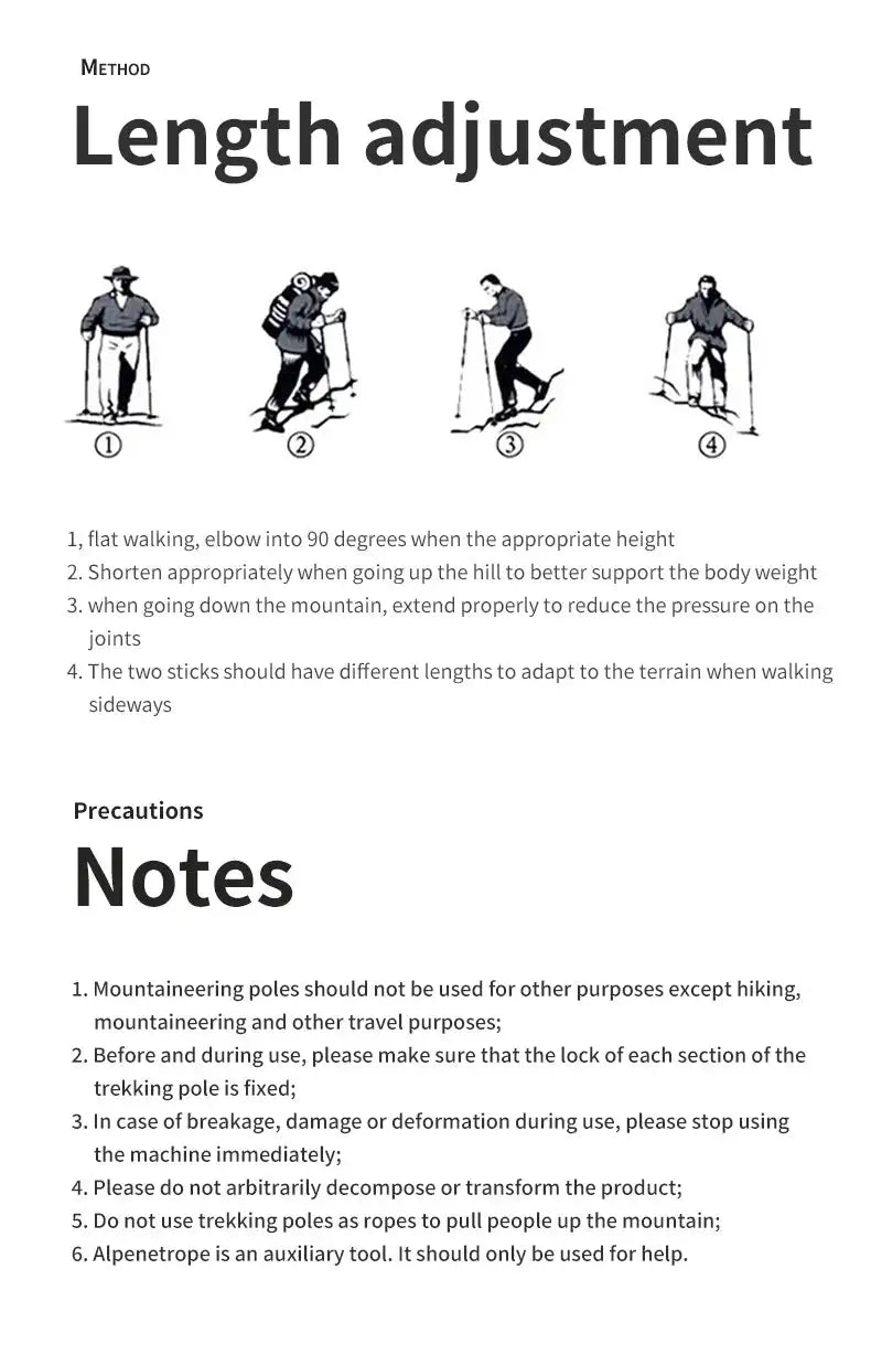 Naturehike Trekking Poles 2pcs Carbon Fiber Collapsible Telescopic Sticks Lightweight Walking Hiking Stick Climbing Stick - Lootquake