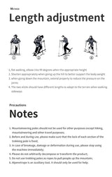 Naturehike Trekking Poles 2pcs Carbon Fiber Collapsible Telescopic Sticks Lightweight Walking Hiking Stick Climbing Stick - Lootquake