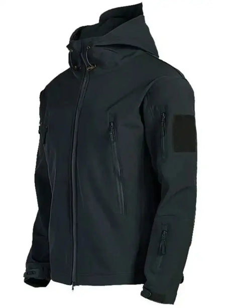 2024 New Outdoor Jackets Men Shark Skin Soft Shell Tactical Waterproof Windbreaker Jacket Mens Hooded Bomber Coats Hiking - Lootquake