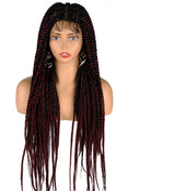 360 Knotless Box Braids Wig | Super Long | Full Lace | Baby Hair | Synthetic Braids | Black Women
