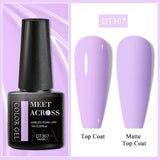 7ml Milky Jelly White Gel Nail Polish Natural Luster Long Lasting Nail Art All for Home DIY Manicure Soak Off UV LED Gel Vernis