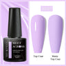 7ml Milky Jelly White Gel Nail Polish Natural Luster Long Lasting Nail Art All for Home DIY Manicure Soak Off UV LED Gel Vernis