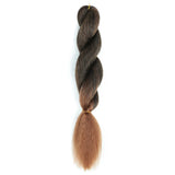 32" Full Lace Knotless Box Braids Wig - Synthetic - with Baby Hair - Medium Brown Lace