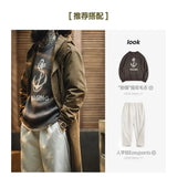 Maden Retro M51 Hooded Windbreaker Loose Fit Cotton Zipper Mid-length Jacket Versatile Solid Color Outerwear for Men's Autumn - Lootquake