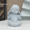 Buddha Stone Statue Little Buddhist Monks Tibetan Buddhism Figurines Zen Garden Ornament Meditation Home Aquarium Decoration