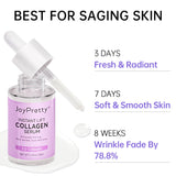 Esencia facial blanqueadora de colágeno, antiedad, reafirmante, antiarrugas, hidratante, iluminador, suero facial con ácido hialurónico.