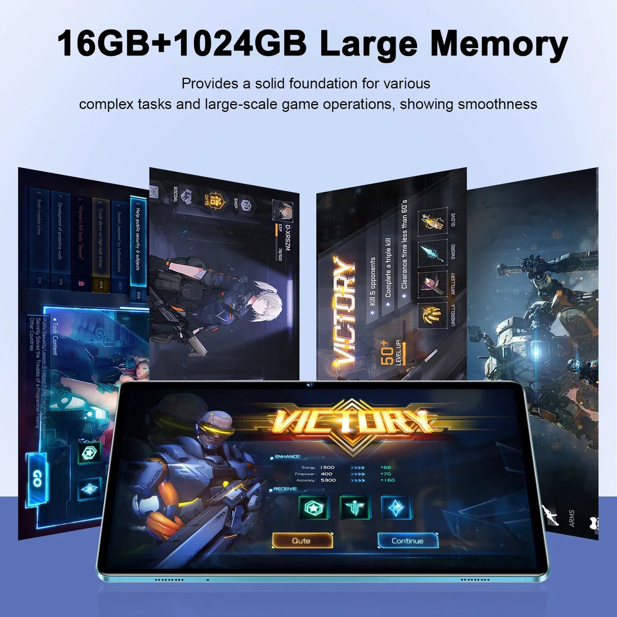 Tablette originale Pad 8 Pro 10,1 pouces Android 13 Global Snapdragon 8gen2 16 Go + 1024 Go 10 000 mAh 5G Double SIM Wi-Fi HD Plein écran