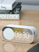 Enceinte Bluetooth sans fil, caisson de basses multifonction, mini réveil intelligent avec IA