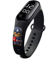 Marvel Spider-Man Children's Cartoon Fashion Watches Stitch Iron Man Electronic Digital LED Display Waterproof Holiday Gift Kids - Lootquake