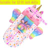 Mochila de moda para muñecas americanas de 15 a 18 pulgadas, asiento de seguridad, manta y saco de dormir, regalo para niñas.