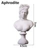 Miniature Desktop Ornament Home Decor Gypsum Portraits Greek Mythology Figurine Famous Sculpture Plaster Bust Statue