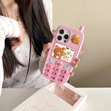 Funny Cartoon Rilakkuma Bear Phone Case