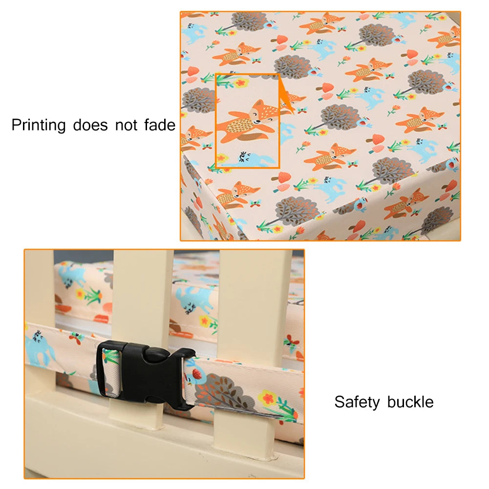 Baby Dining Chair Booster Cushion Removable Kids Highchair Seat Pad Star Chair Heightening Cushion Child Chair Waterproof Seat