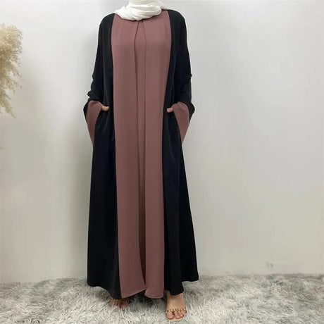 Eid Muslim Party Dress for Women Ramadan Abaya Fake 2 Piece Long Dress Morocco Vestidos Largos Dubai Turkey Robe Jalabiya 2024 - Lootquake