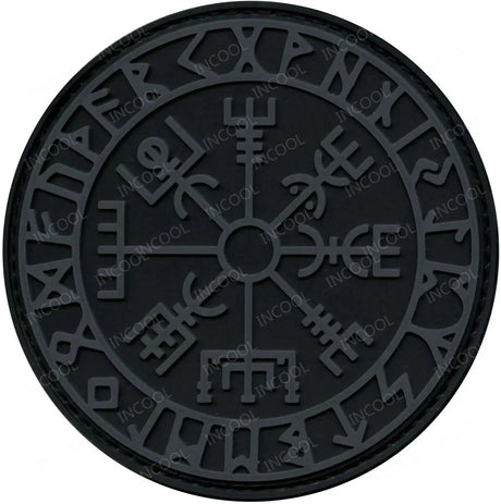 Embroidered Northern Europe Viking Compass Patches Rubber Viking Valknut Norse Runic Odin God Runes Glow In Dark - Lootquake
