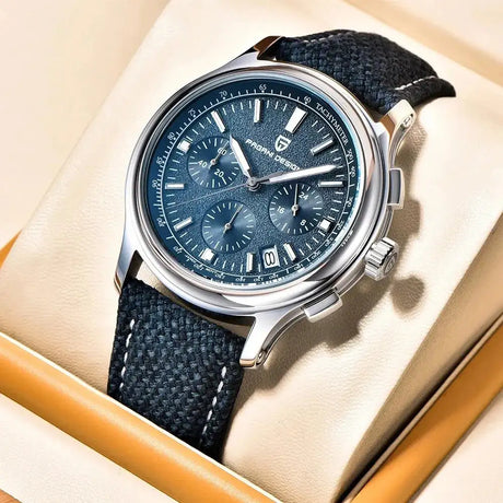 New PAGANI DESIGN 40MM Multifunctional Men's Quartz Watch Luxury Sapphire Glass AR Coated Chronograph Men's Watch - Lootquake
