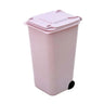 Desktop Trash Can Mini Wheelie Trash Can Storage Bin Desktop Organizer Pen Pencil Cup Creative Garbage Storage Box Waste Bin