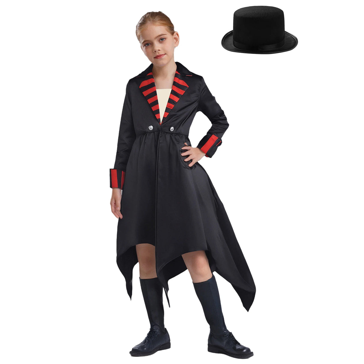 Kids Girls Gothic Vampire Costume