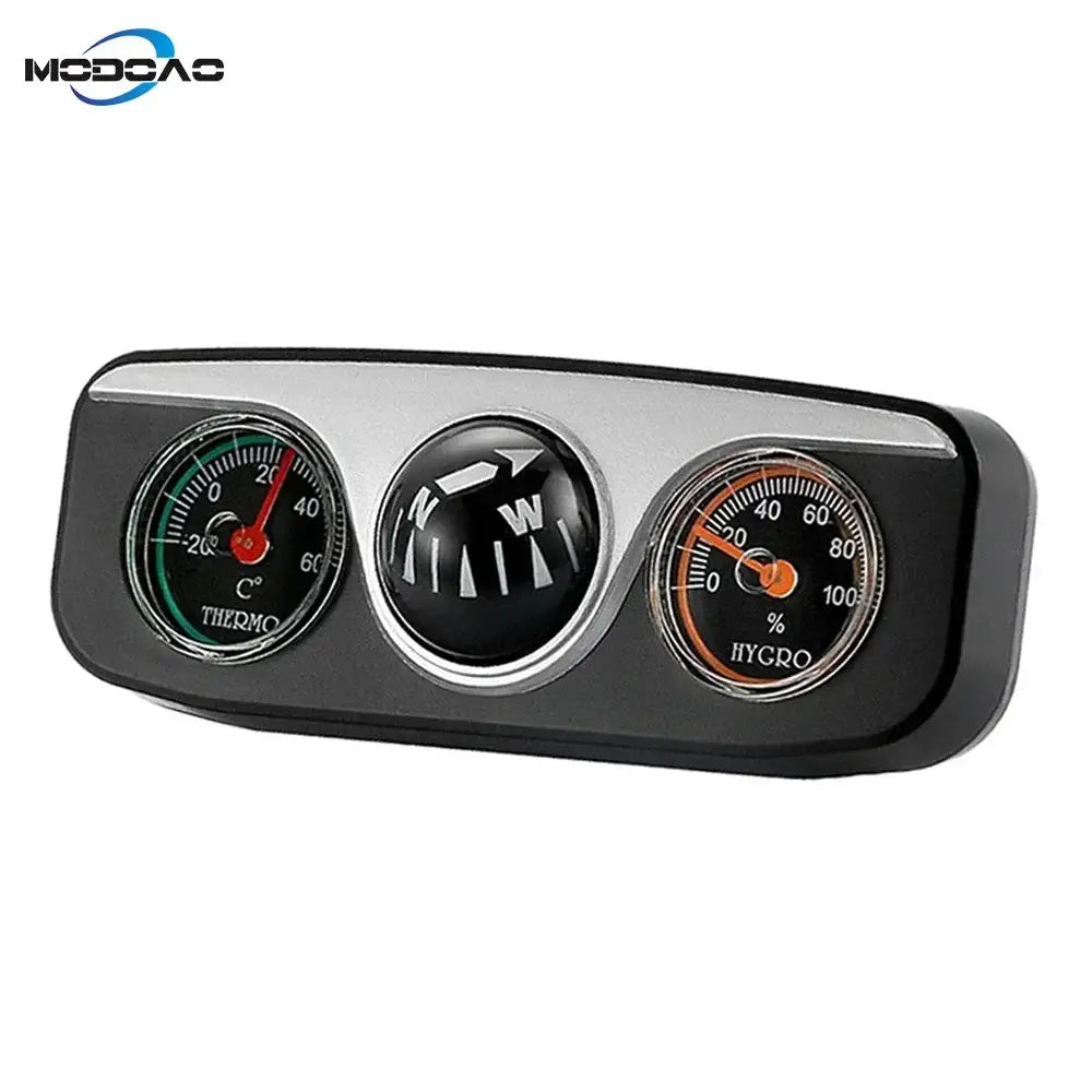 New Multi-functional Compass Dash Mount Navigation Direction Digital Auto Car Compass Thermometer Hygrometer for Boat Truck Auto - Lootquake