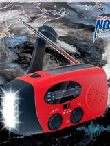 2000mAh Emergency Crank Weather Radio with LED Flashlight, Alertsync Portable AM/FM/NOAA Solar Radio with Phone Charger, SOS Ala