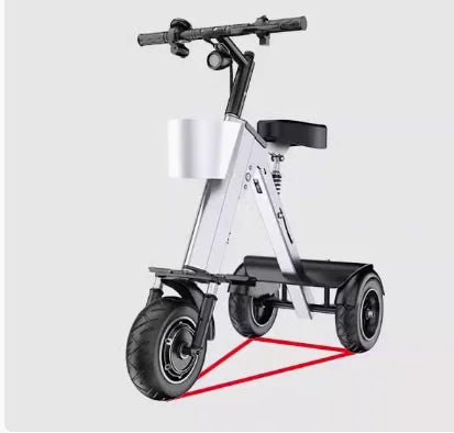 48V light folding double electric vehicle portable small lightweight mini three-wheeled electric scooter P