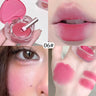 Bálsamo para labios y mejillas en forma de corazón de Gegebear: acabado mate suave y fino con delicados tonos rosados ​​para una apariencia ruborizada.