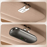 Altavoz Bluetooth 5.4, kit manos libres para coche, clip para visera, receptor de audio inalámbrico, altavoz, reproductor de música a todo volumen, micrófono dual