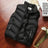 2024 New Puffer Sleeveless Coats Mens Solid Color Down Jacket Winter Warm Vest Jacket Men Waistcoat Outwear Windbreaker Clothing - Lootquake