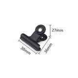 10p Black Metal Clip Stationery Office Supplies Household Paper Clip Fixing Small Book Clip Sketching Board Sketching Clip