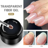 BORN PRETTY 60/30 ml Gel de extensión de uñas de gelatina dura Esmalte de uñas de gel Uñas francesas Nude Rosa Blanco Transparente Suministros de uñas Gel para extensión