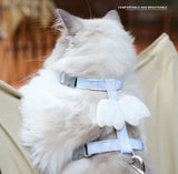 Cat Harness Wings Pet Harnesses And Leashes Set Adjustable Pet Harness for Cats Small Dogs Pug Chihuahua Cat Accessories