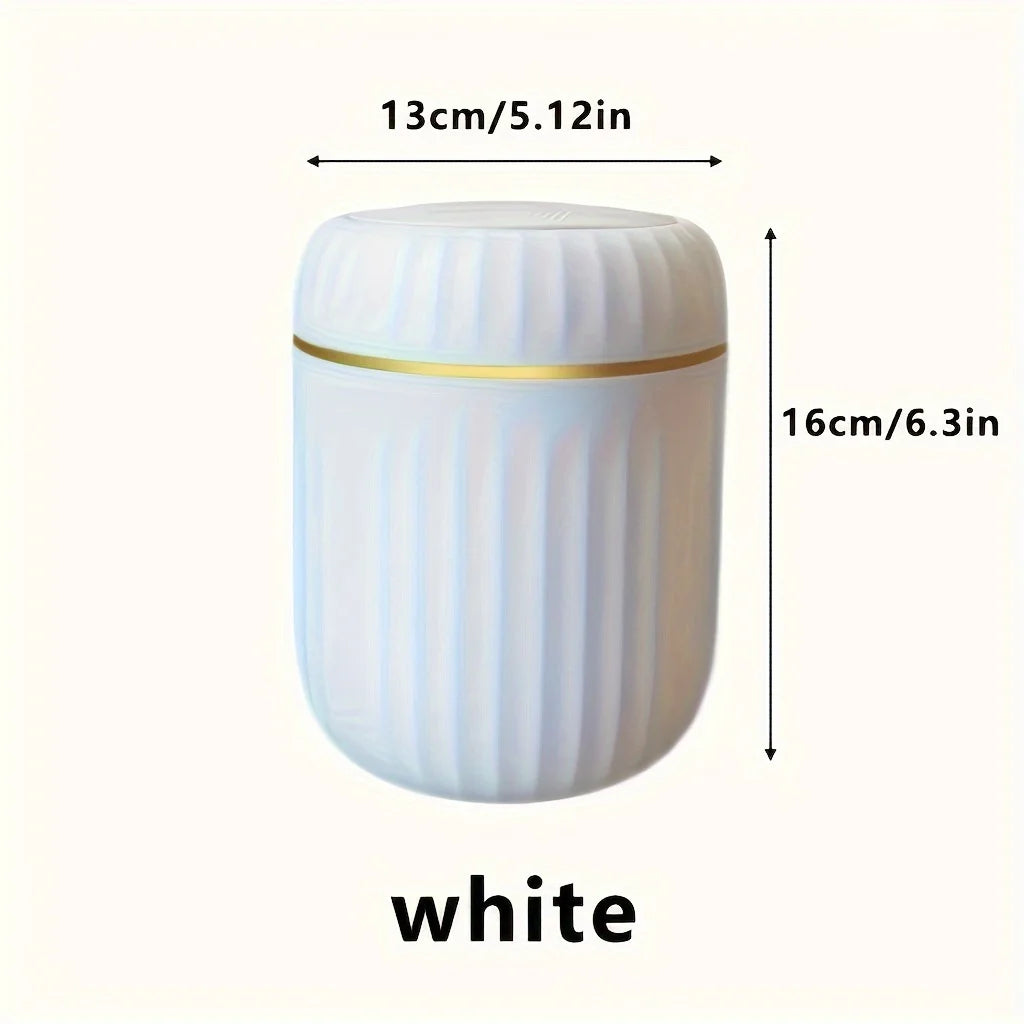 Mini bote de basura de escritorio con tapa, organizador de basura para dormitorio, oficina, escritorio, caja de almacenamiento de plástico duradero, suministros para el hogar