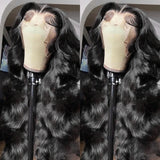 200% Density Body Wave Human Hair Lace Front Wig | 13x6 HD Transparent & 13x4 Loose Wave Frontal Wig (Pre-Plucked Remy)