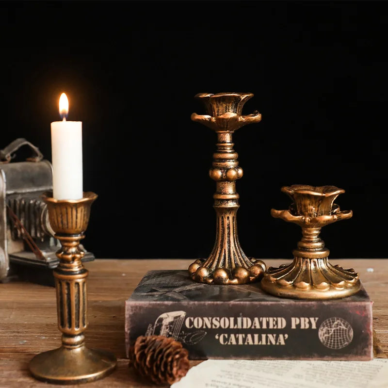 French Classical Aromatherapy Candlestick Decorative Items Shop And Bar Table Decorations European Retro And Nostalgic Props