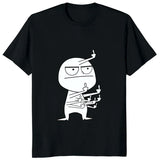 Middle Finger Funny Maniac Printed Man T Shirt Loose Casual Fashion Harajuku Hip Hop T-shirt Hipster Streetwear Comfort Clothing - Lootquake