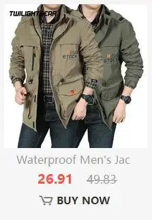 High Quality Men's Casual Jacket 6XL Male Windbreaker Oversized Cotton Classic Jackets Men Clothing Trench Coat A4F5806 - Lootquake
