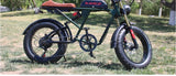 Bicicleta eléctrica retro de 1500 W, 48 V, 36 Ah, 20 x 4 pulgadas, neumáticos anchos, para montaña y nieve, AKEZ, motocicleta para adultos.