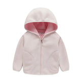 Mudkingdom Autumn Spring Girls Boys Hooded Fleece Jacket Windbreaker Zip up Reindeer Outerwear for Kids Clothes Children's Coat - Lootquake