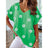 Summer Floral Flower T-shirt 3D Print Women Y2k Tops Streetwear T Shirts Harajuku Oversized Elegant V-Neck Tees Woman Clothing - Lootquake