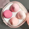 4Pcs Makeup Sponge Powder Puff Dry and Wet Combined Beauty Cosmetic Ball Powder Puff Bevel Cut Make Up Sponge Foundation Tools