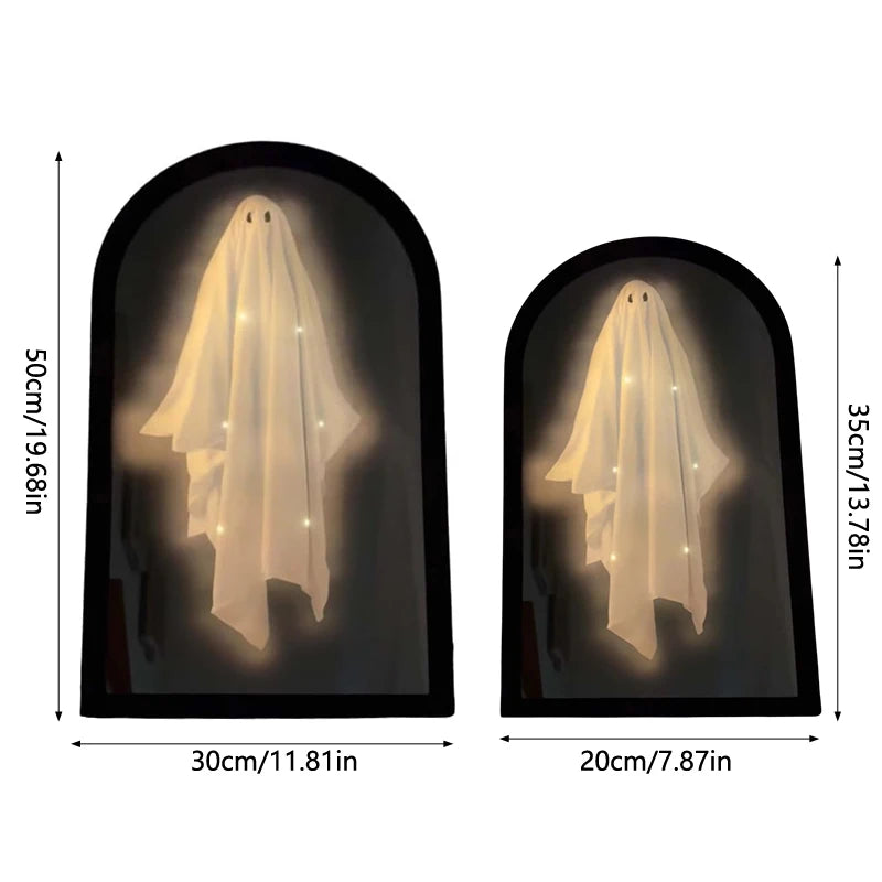 Halloween Hologram Ghost Mirror Spooky Scary Ghosts Indoor Decor Halloween Room Decor Hallowmas Party Supplies